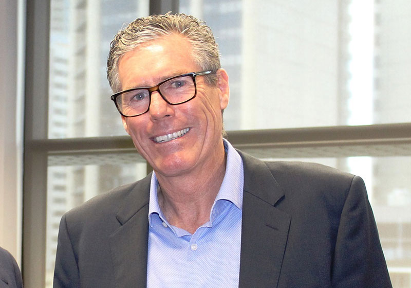 a businessman with glasses in the office