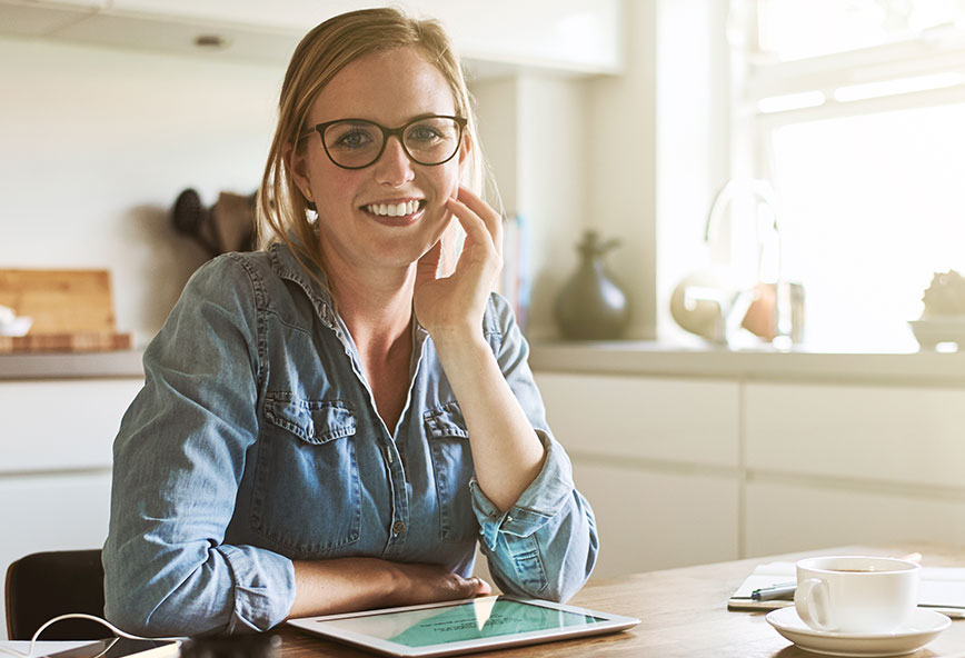 Smiling woman