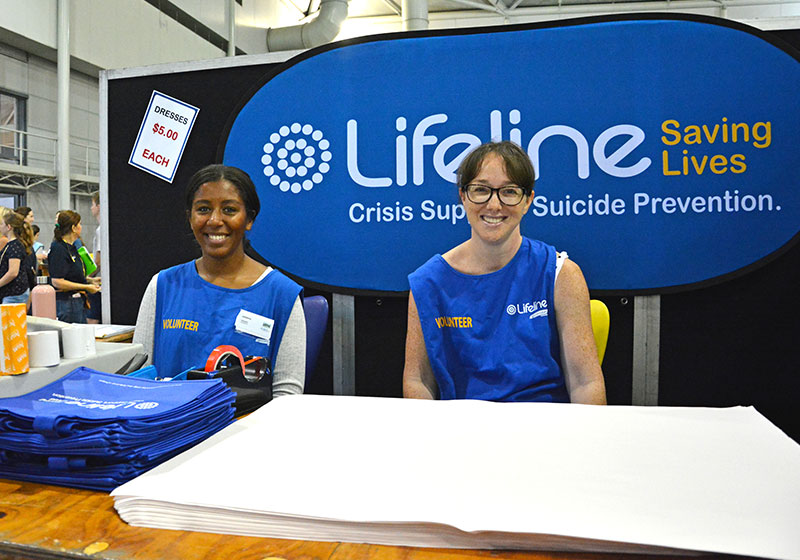 Volunteers and Lifeline Bookfest