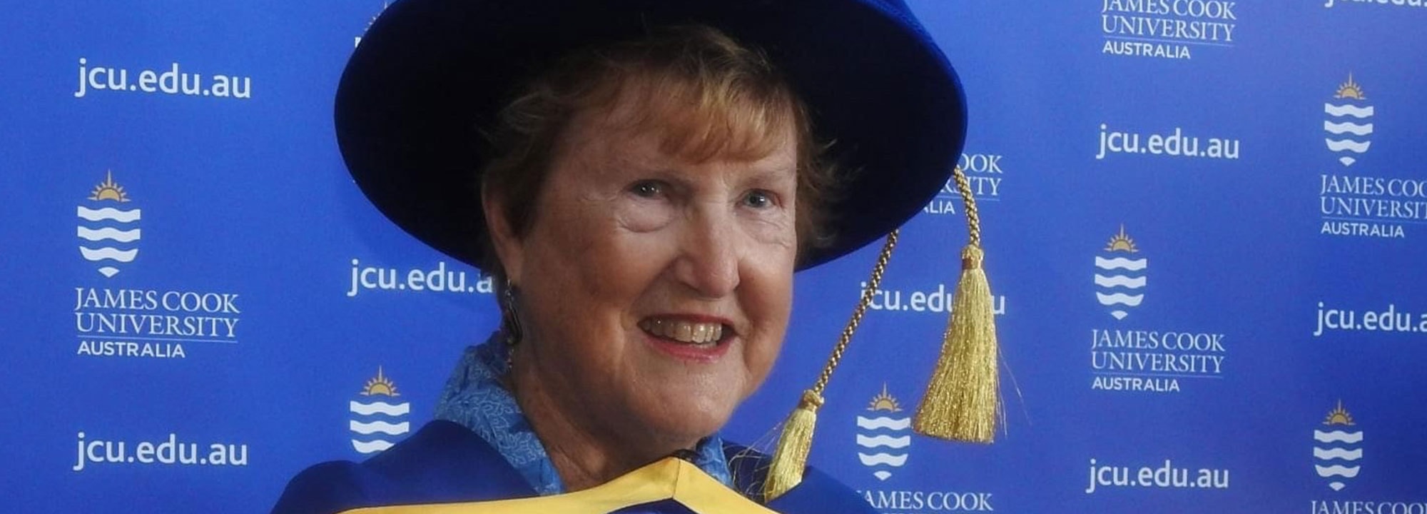Prof. Betsy Rivers Jackes receives her Honorary Doctorate from JCU