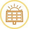 Solar panel icon
